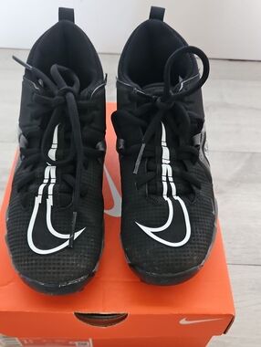 Nike Kid's Alpha Menace 3 Shark Black/White Cleats